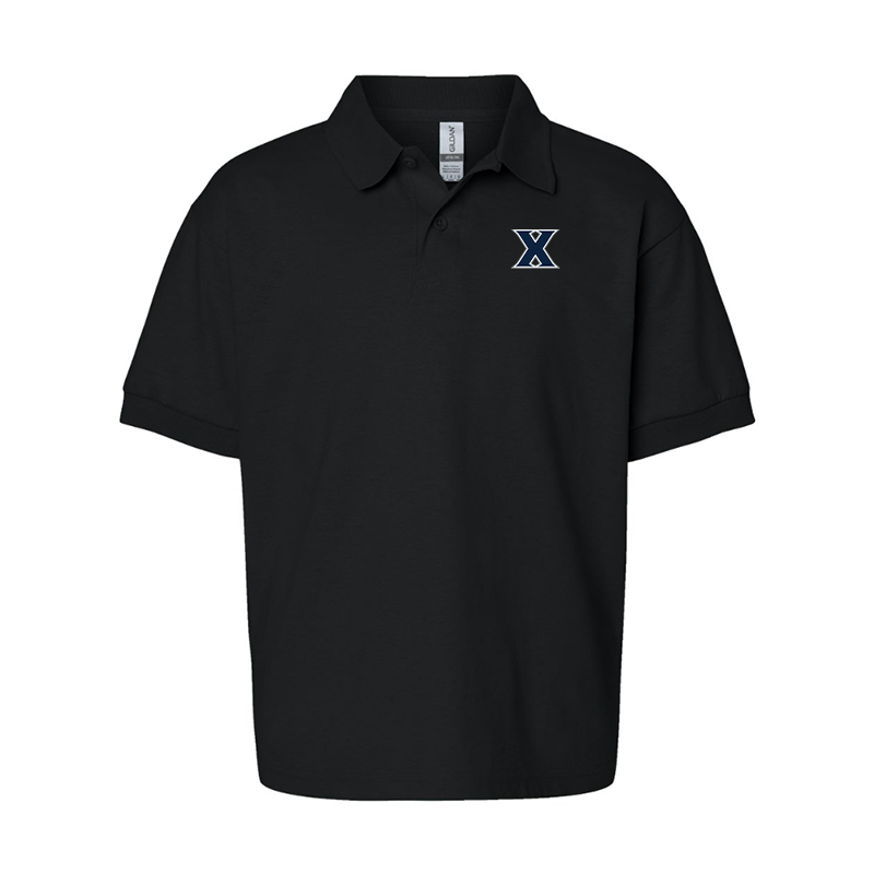 Youth Xavier Musketeers Gildan Dry Blend Jersey Polo