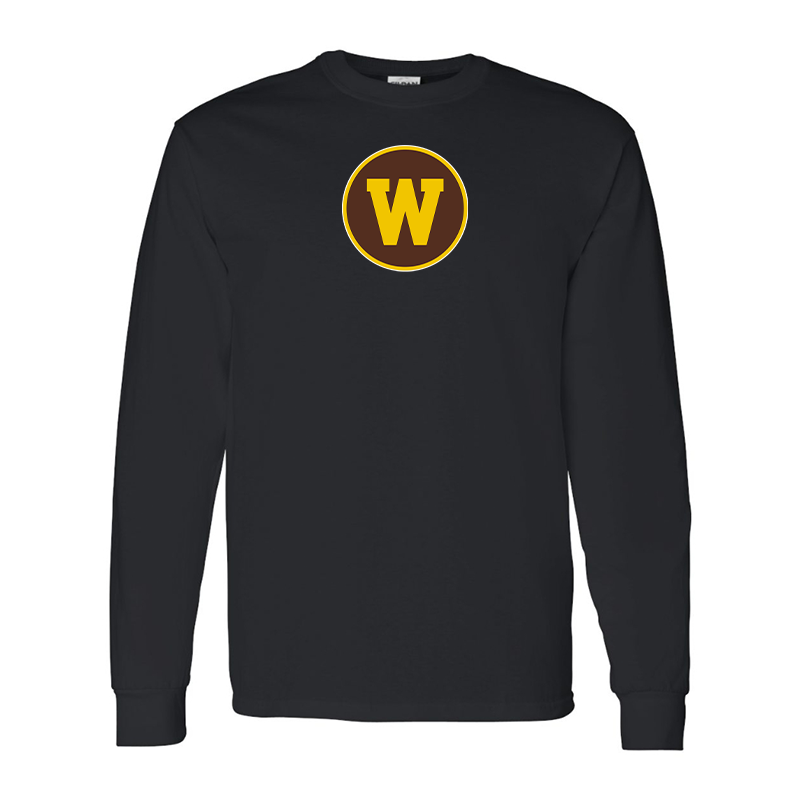 Men's Western Michigan Broncos Gildan Heavy Cotton Long Sleeve T-Shirt