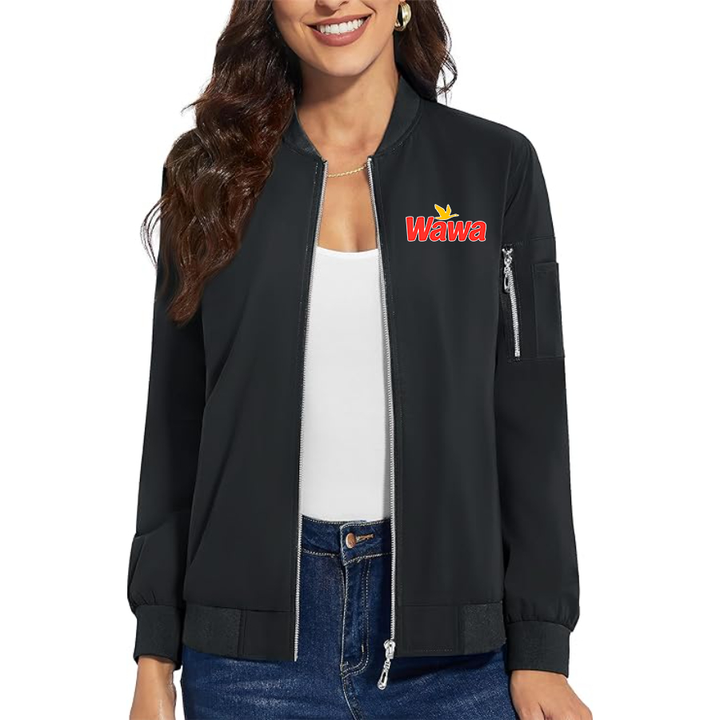 Women's  Wawa Gas Station Premium Bomber Jacket Outerwear