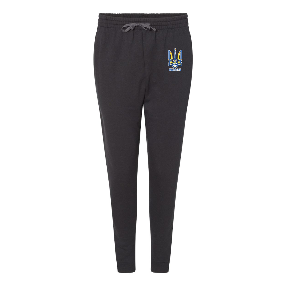 Men's Ukraine National Football Soccer Team JERZEES Nublend Joggers