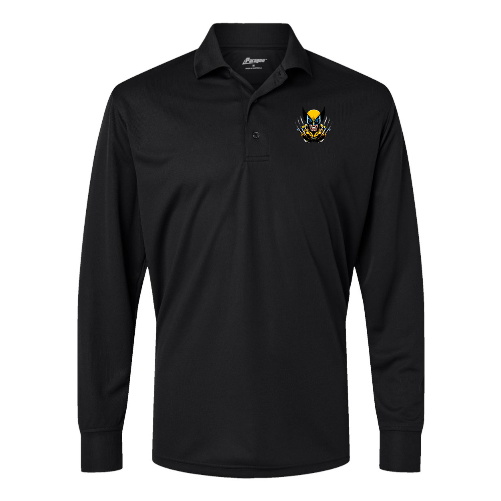 Men's Wolverine 2025 Art  Paragon Prescott Long Sleeve Polo