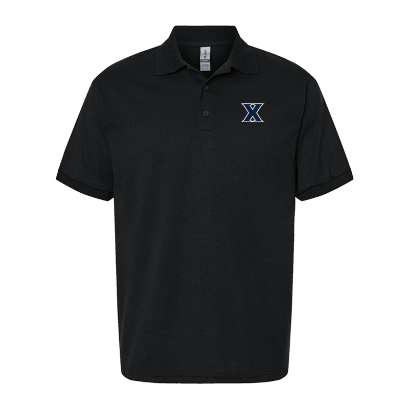Men's Xavier Musketeers  Gildan Dry Blend Jersey Polo