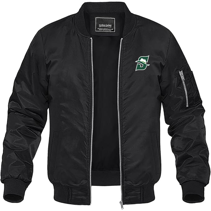 Men's  Stetson Hatters Lightweight Bomber Jacket Windbreaker Softshell Varsity Jacket Coat