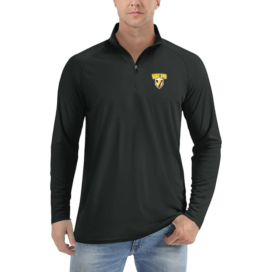 Men's Valparaiso Crusaders Lightweight Quarter-Zip Athletic Shirt Long Sleeve Performance