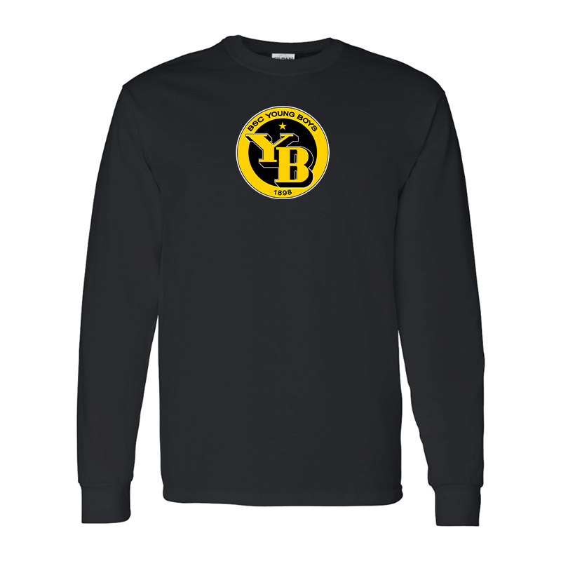 Men's Young Boys Soccer Gildan Heavy Cotton Long Sleeve T-Shirt
