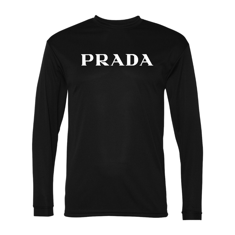 Men's Prada Polyester Long Sleeve T-Shirt