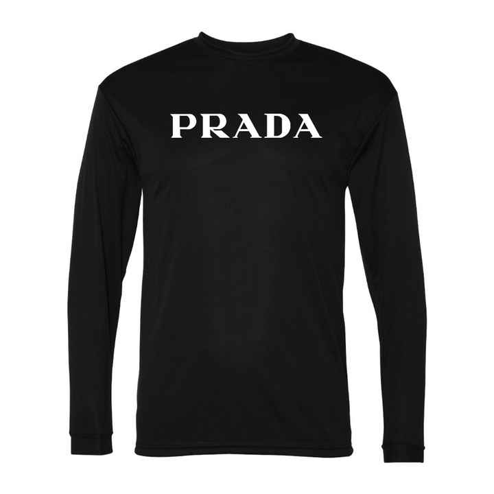 Men's Prada Polyester Long Sleeve T-Shirt