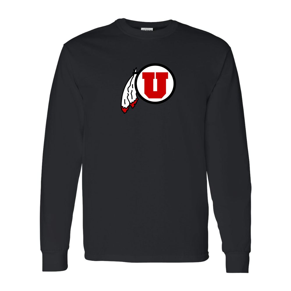 Men's  Utah Utes Gildan Heavy Cotton Long Sleeve T-Shirt