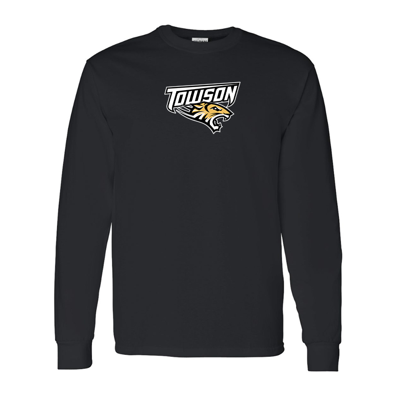 Men's Towson Tigers Gildan Heavy Cotton Long Sleeve T-Shirt