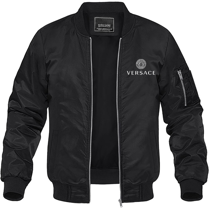 Men's Versace Lightweight Bomber Jacket Windbreaker Softshell Varsity Jacket Coat
