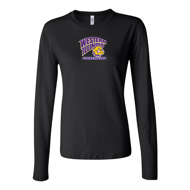BELLA CANVAS Women’s Western Illinois Leathernecks Jersey Long Sleeve Tee