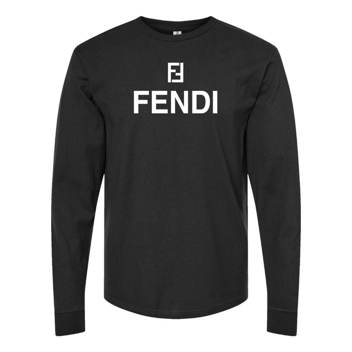 Men's Fendi Cotton Long Sleeve T-Shirt