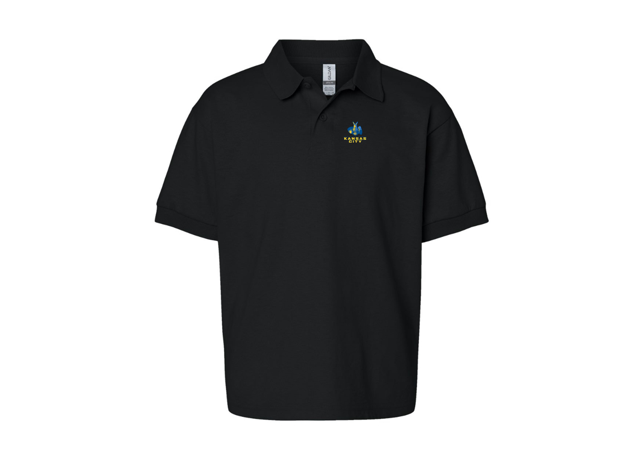 Youth UMKC Kangaroos Gildan Dry Blend Jersey Polo