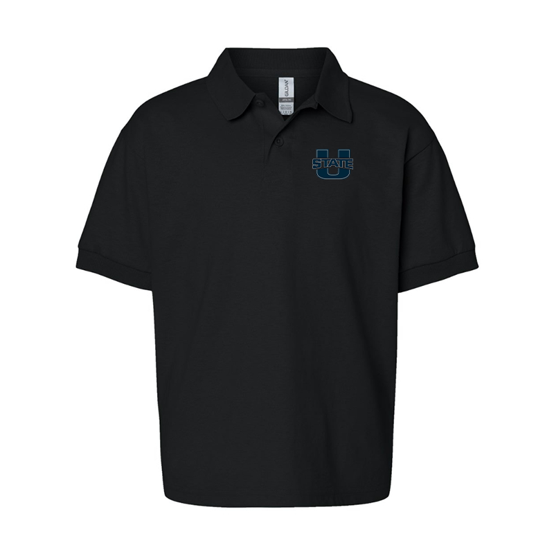 Youth Utah State Aggies Gildan Dry Blend Jersey Polo