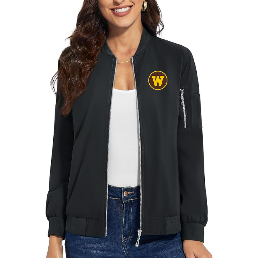 Women's Western Michigan Broncos  Premium Bomber Jacket Outerwear