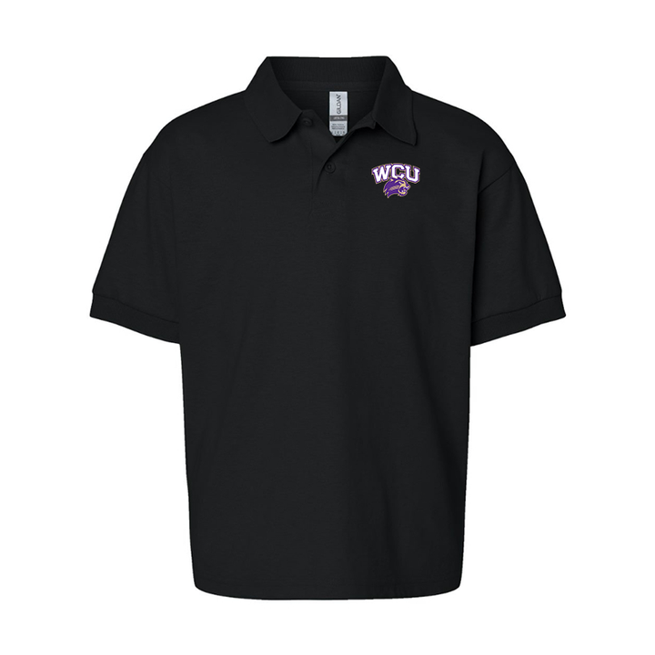 Youth Western Carolina Catamounts Gildan Dry Blend Jersey Polo