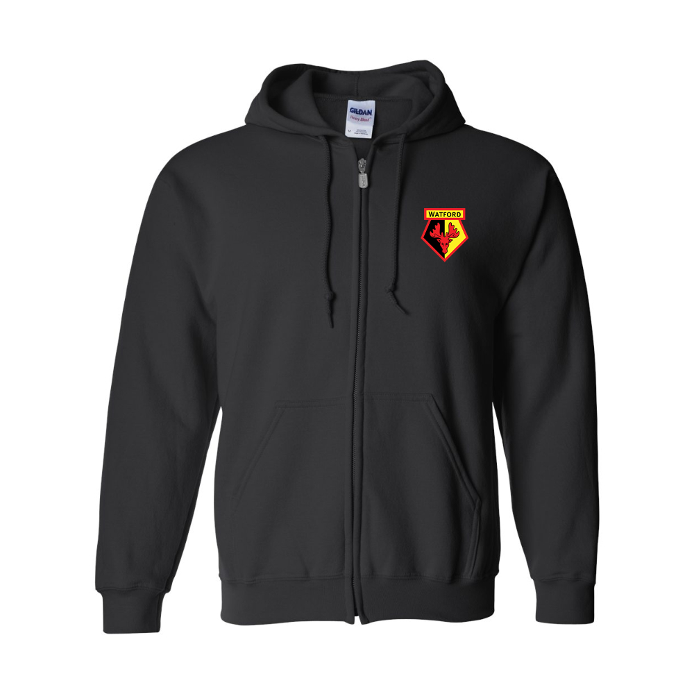 Men's Watford Soccer JERZEES NuBlend Full-Zip Hooded Sweatshirt