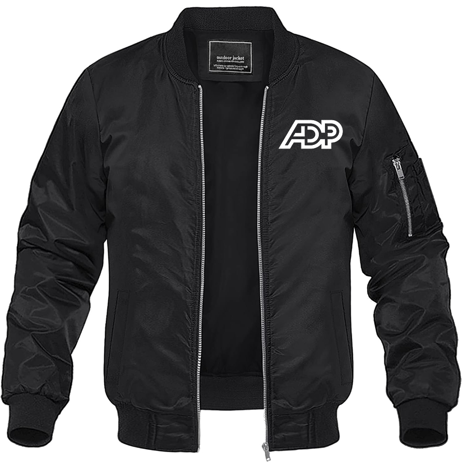 Men's ADP  Lightweight Bomber Jacket Windbreaker Softshell Varsity Jacket Coat