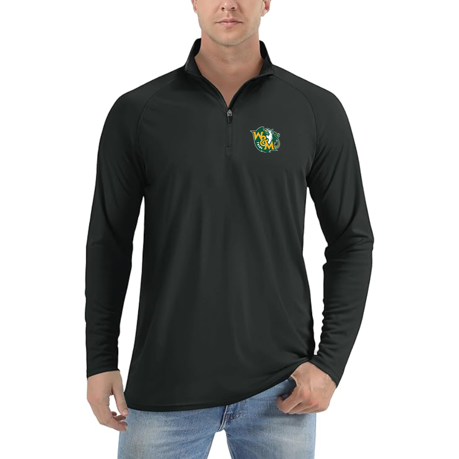 Men's William and Mary Tribe   Lightweight Quarter-Zip Athletic Shirt Long Sleeve Western Carolina Catamounts