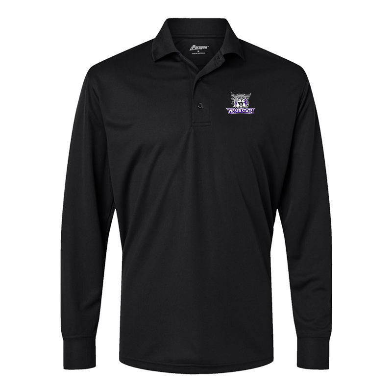 Men's Weber State Wildcats Paragon Prescott Long Sleeve Polo