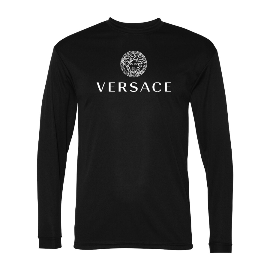 Men's Versace Polyester Long Sleeve T-Shirt