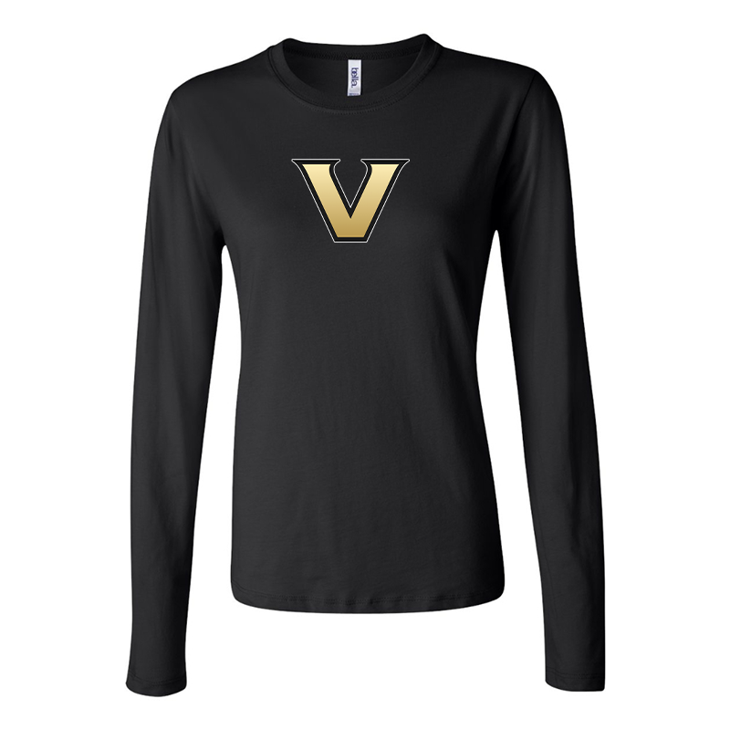BELLA CANVAS Women’s  Vanderbilt Commodores  Jersey Long Sleeve Tee