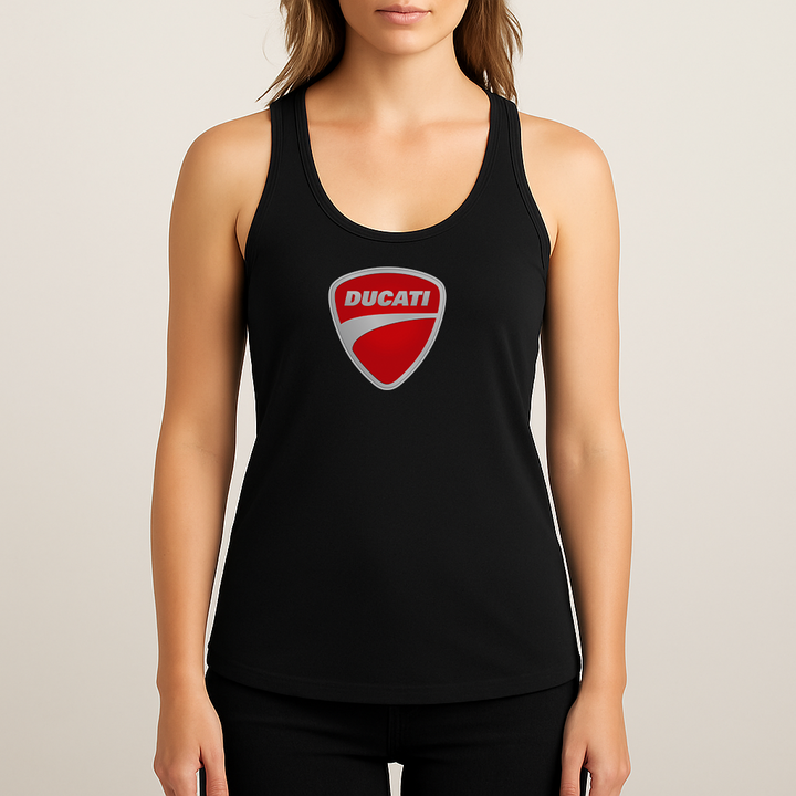 Women's Ducati Motorcycle Racerback Tank Top