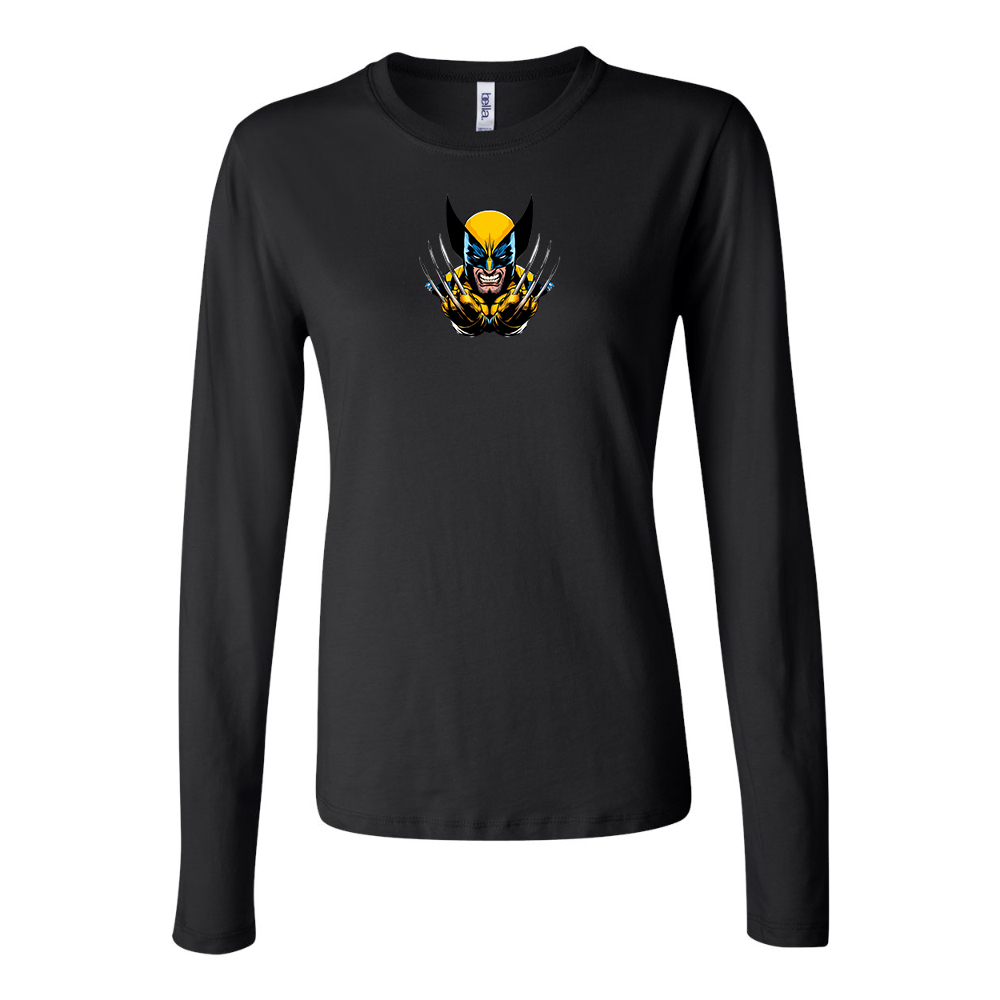 BELLA CANVAS Women’s Wolverine 2025 Art   Jersey Long Sleeve Tee