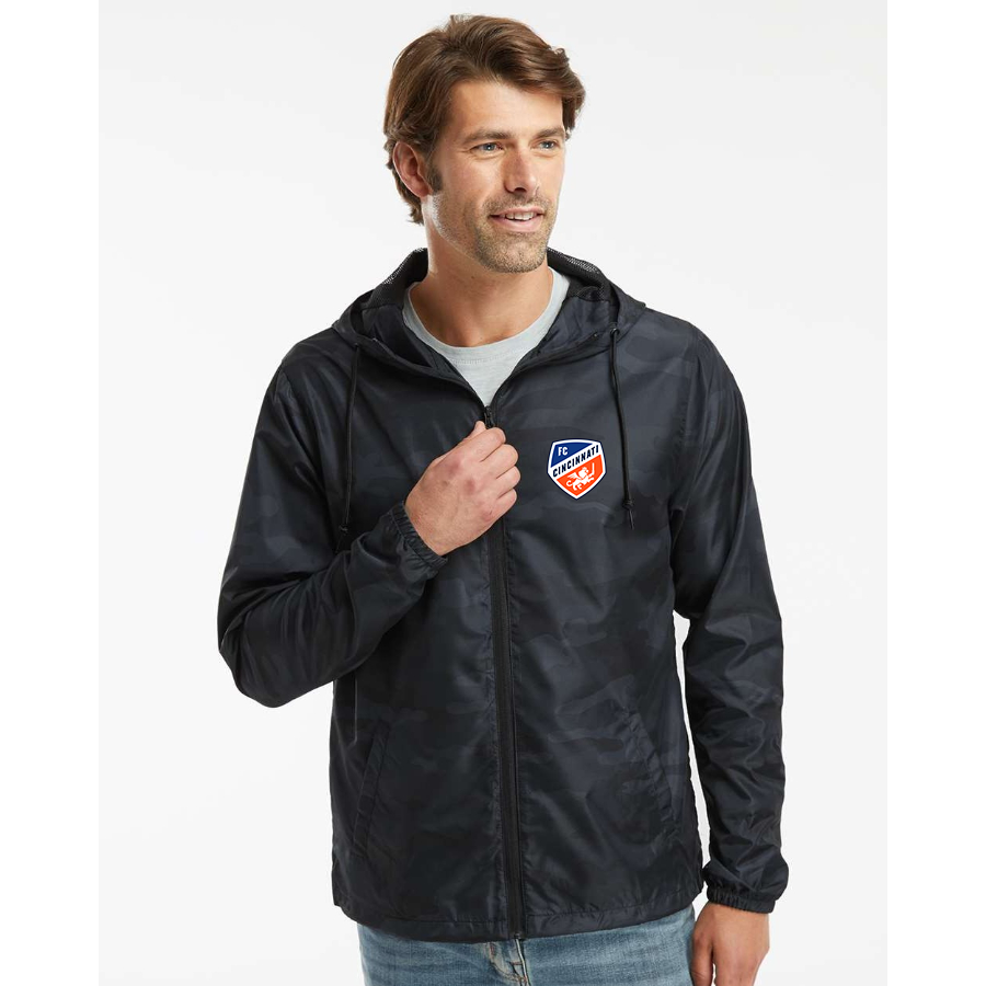Men's  FC Cincinnati Independent Trading Co Lightweight Windbreaker Full-Zip Jacket