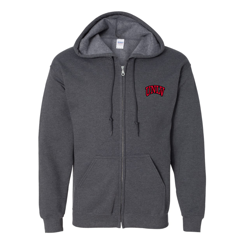 Men's UNLV Rebels JERZEES NuBlend Full-Zip Hooded Sweatshirt