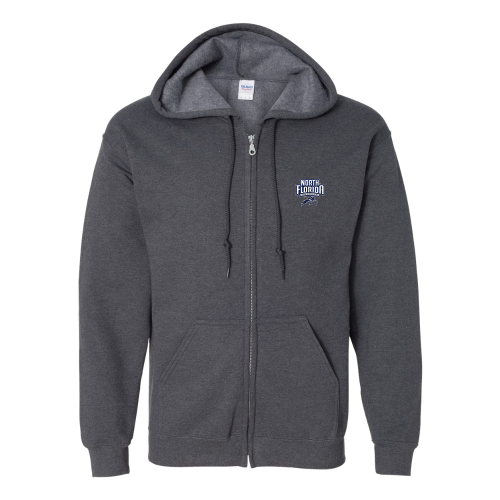 Men's UNF Ospreys  JERZEES NuBlend Full-Zip Hooded Sweatshirt
