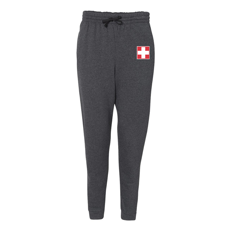 Men's  Switzerland National Football Soccer Team  JERZEES Nublend Joggers