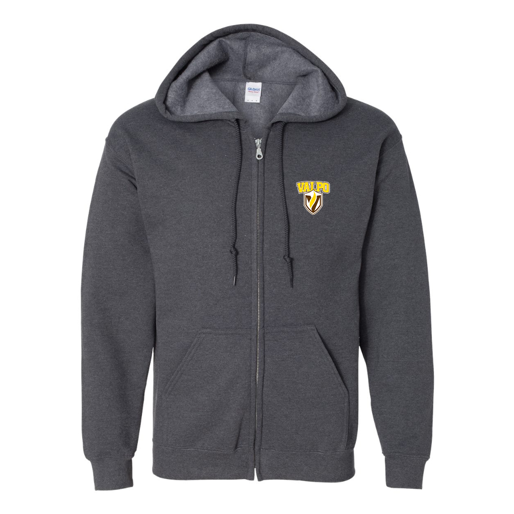 Men's Valparaiso Crusaders JERZEES NuBlend Full-Zip Hooded Sweatshirt