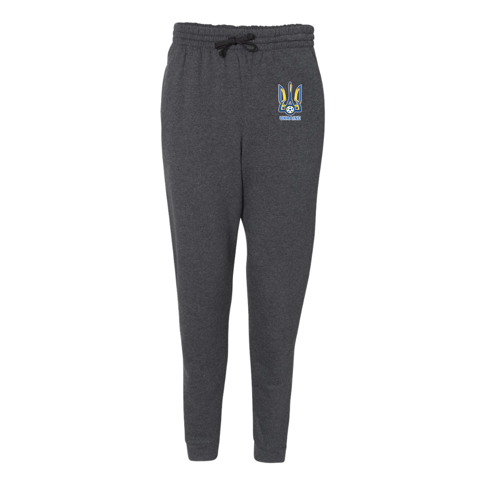 Men's Ukraine National Football Soccer Team JERZEES Nublend Joggers