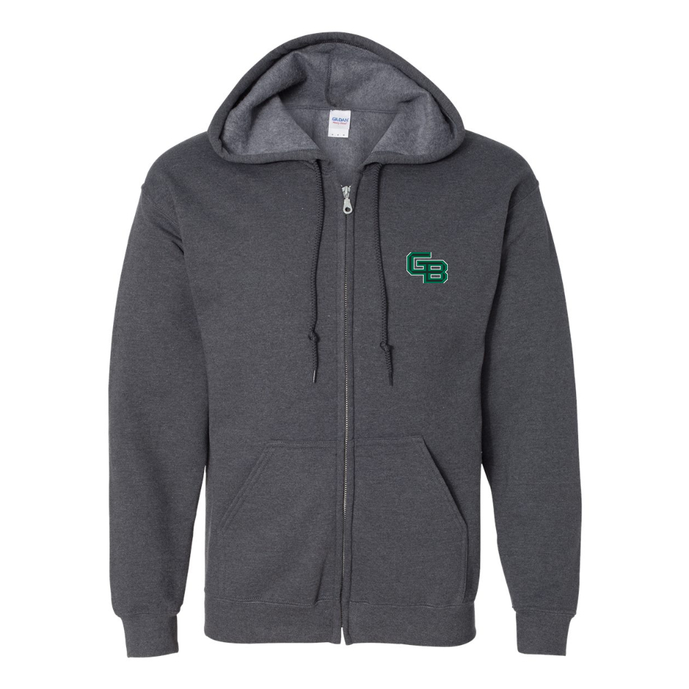 Men's Wisconsin Green Bay Phoenix JERZEES NuBlend Full-Zip Hooded Sweatshirt