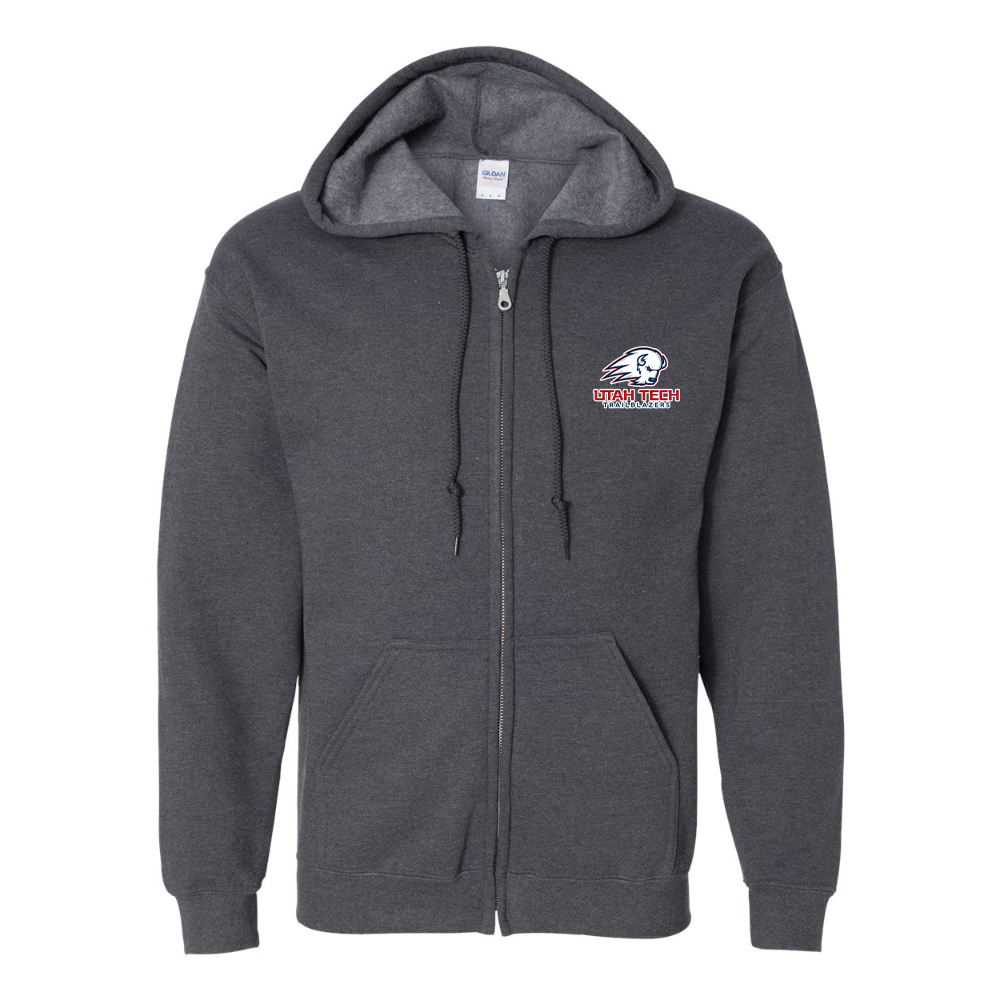 Men's Utah Tech Trailblazers JERZEES NuBlend Full-Zip Hooded Sweatshirt