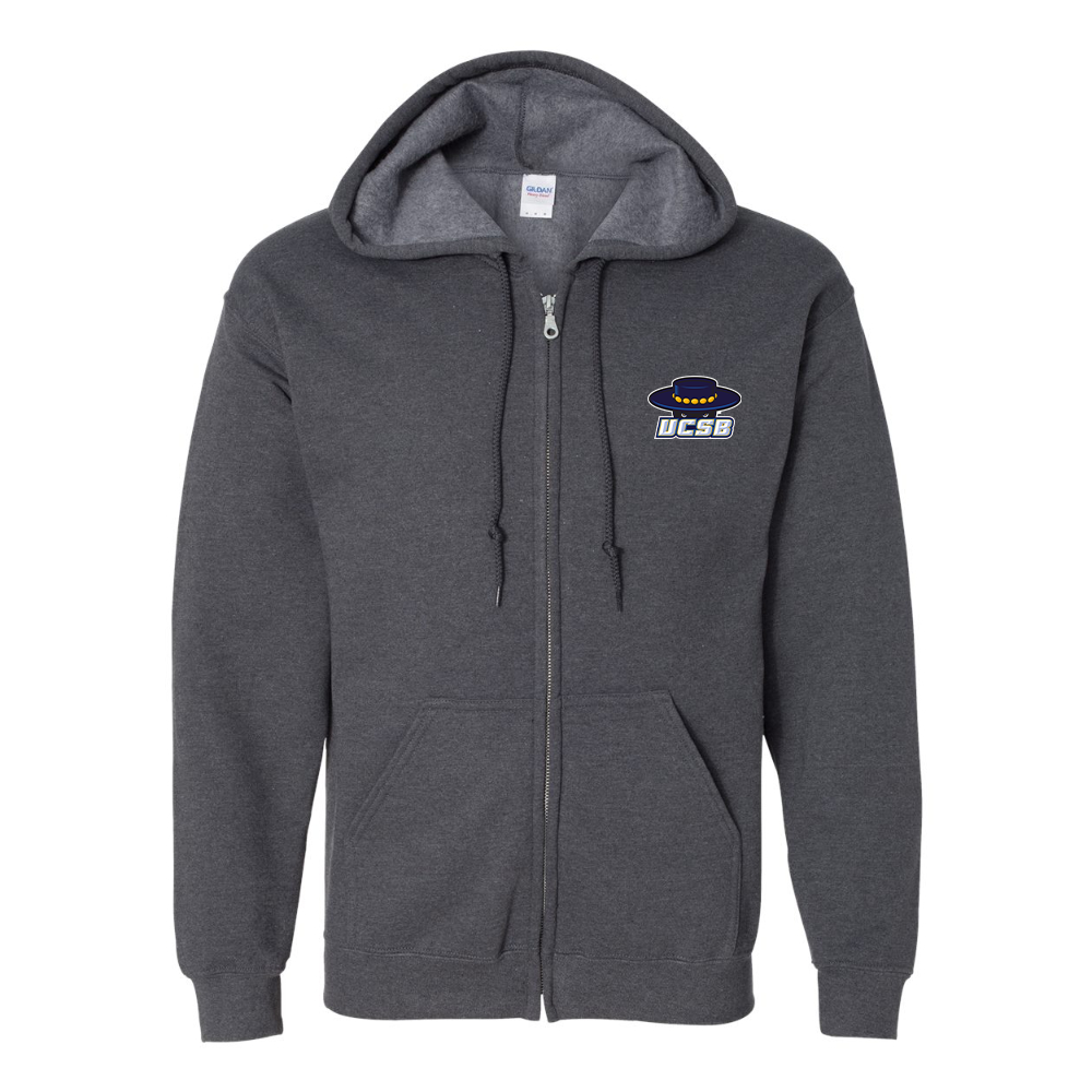 Men's UCSB Gauchos JERZEES NuBlend Full-Zip Hooded Sweatshirt