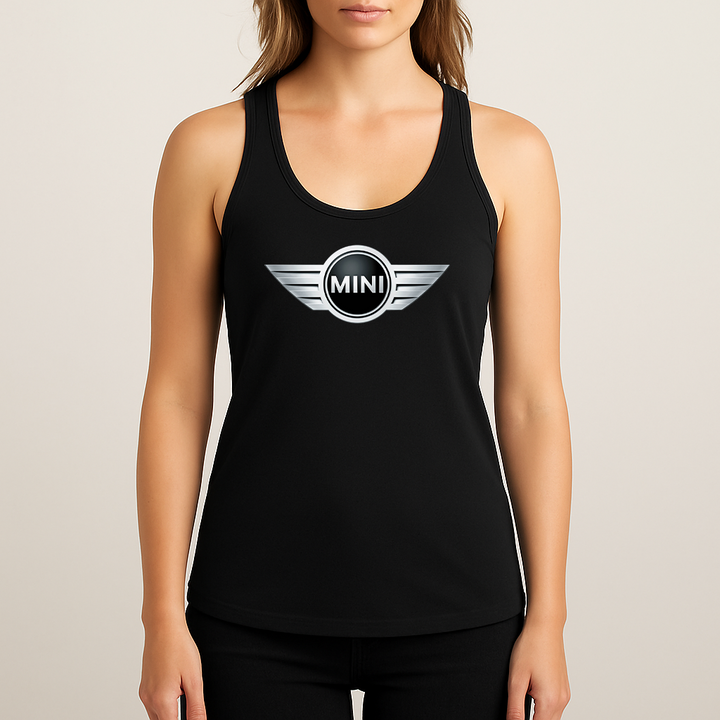Women's Mini Cooper Car Racerback Tank Top