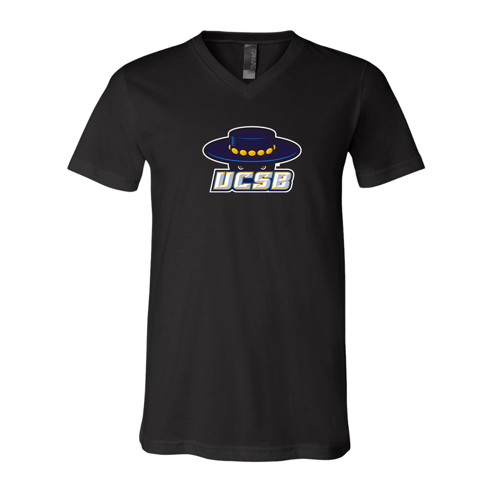 UCSB Gauchos BELLA  CANVAS - Jersey V-Neck T-Shirt