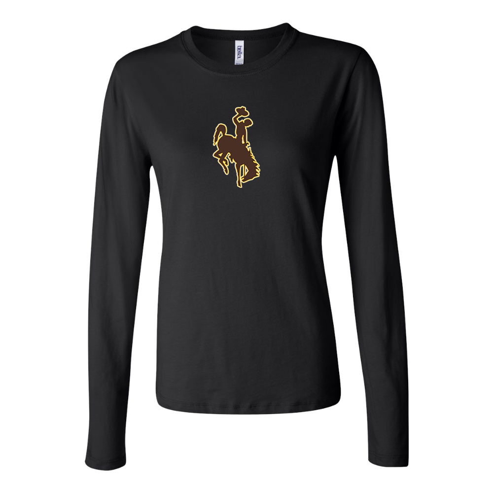 BELLA CANVAS Women’s  Wyoming Cowboys Jersey Long Sleeve Tee