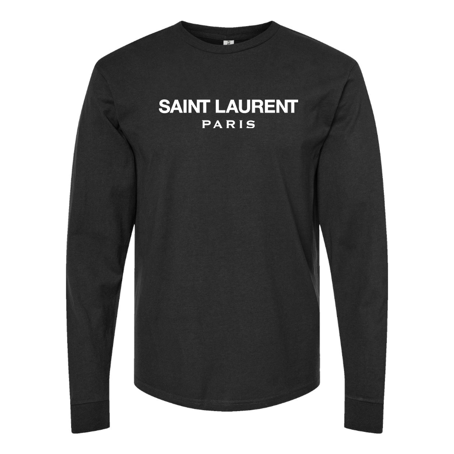 Men's Saint Laurent Cotton Long Sleeve T-Shirt
