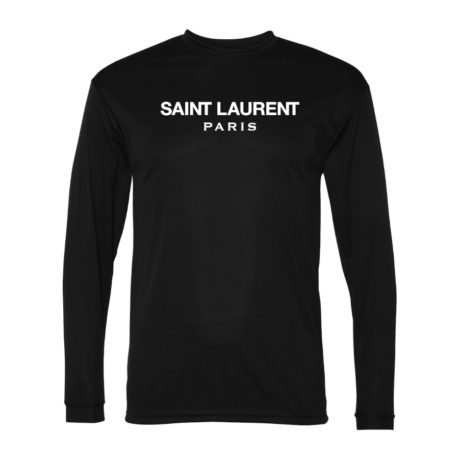 Men's Saint Laurent Polyester Long Sleeve T-Shirt