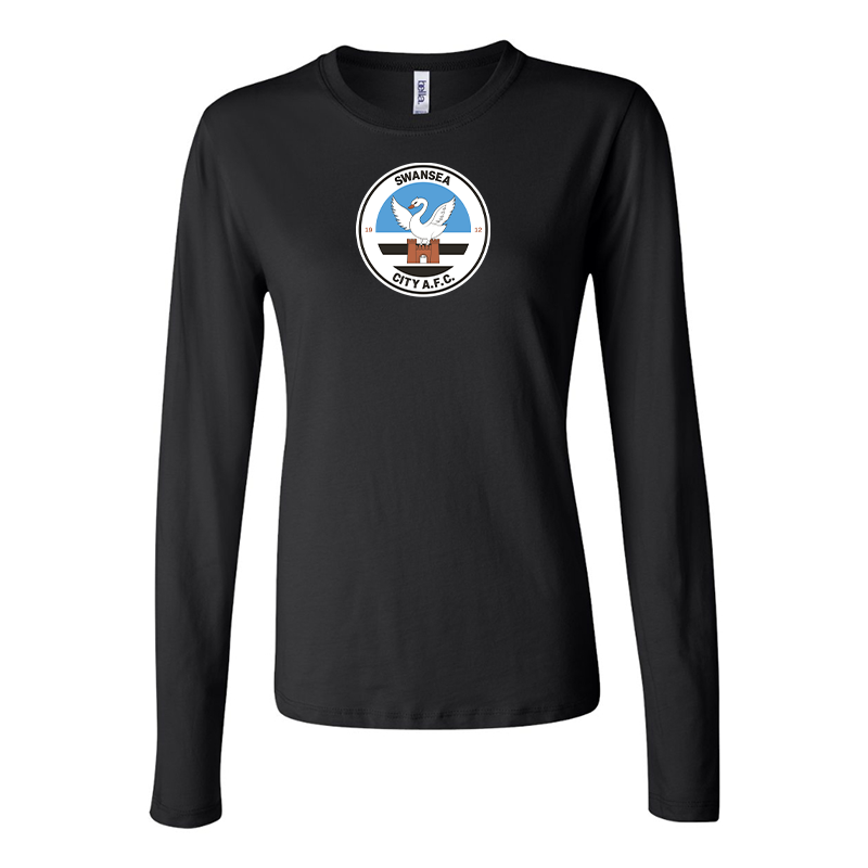 BELLA CANVAS Women’s  Swansea City Soccer Jersey Long Sleeve Tee