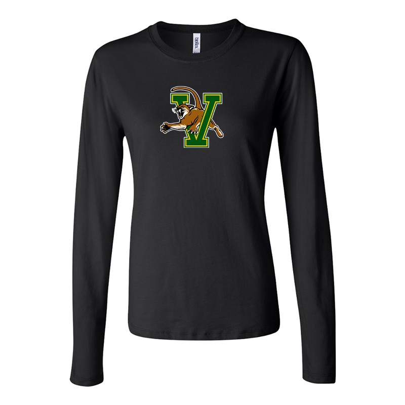 BELLA CANVAS Women’s Vermont Catamounts Jersey Long Sleeve Tee