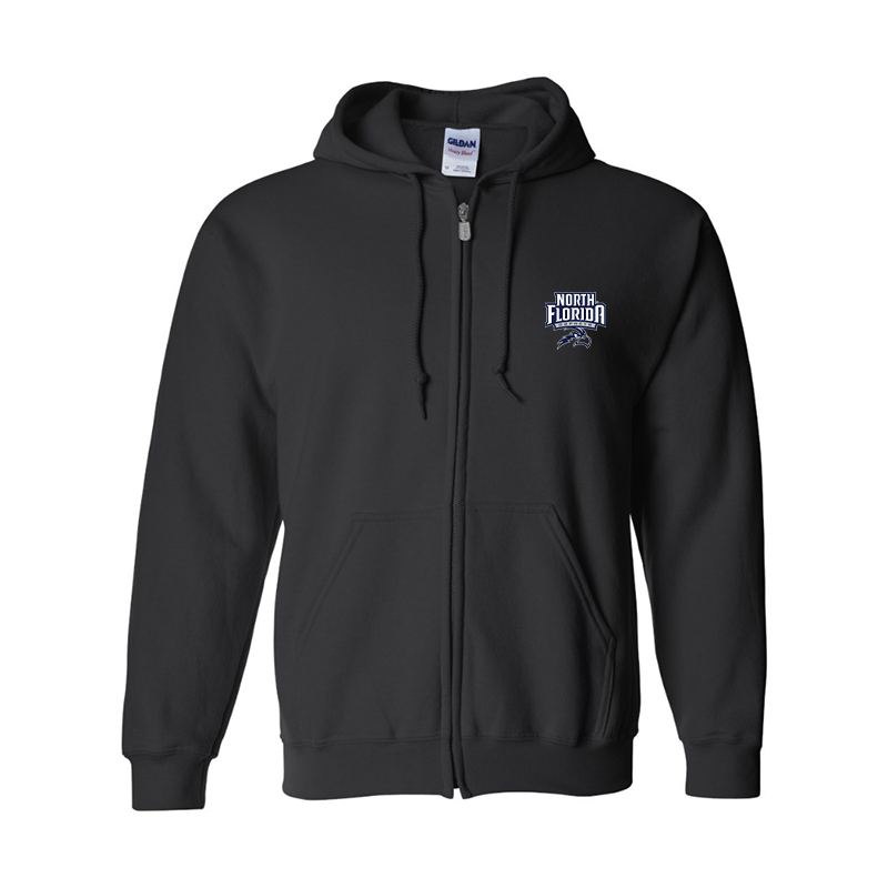 Men's UNF Ospreys  Gildan  Heavy Blend Full Zip Hooded Sweatshirt