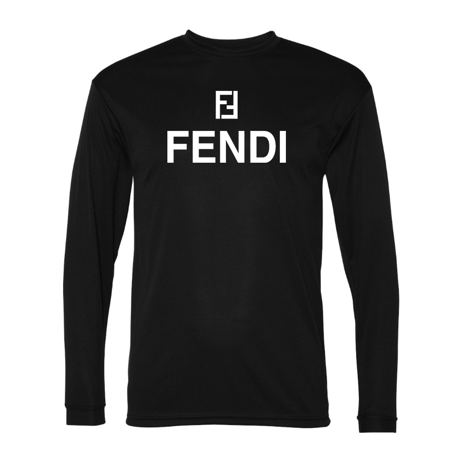 Men's Fendi Polyester Long Sleeve T-Shirt