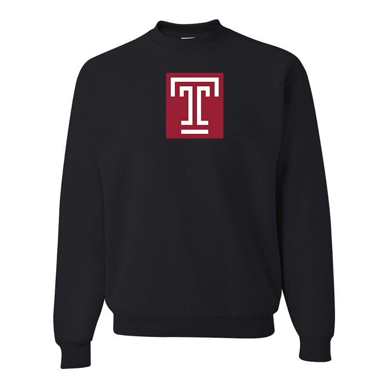 Men's Temple Owls  JERZEES NuBlend Crewneck Sweatshirt