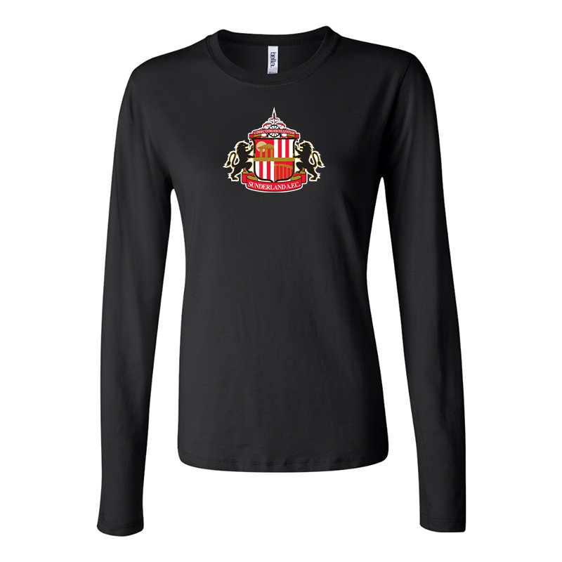 BELLA CANVAS Women’s Sunderland AFC Soccer  Jersey Long Sleeve Tee