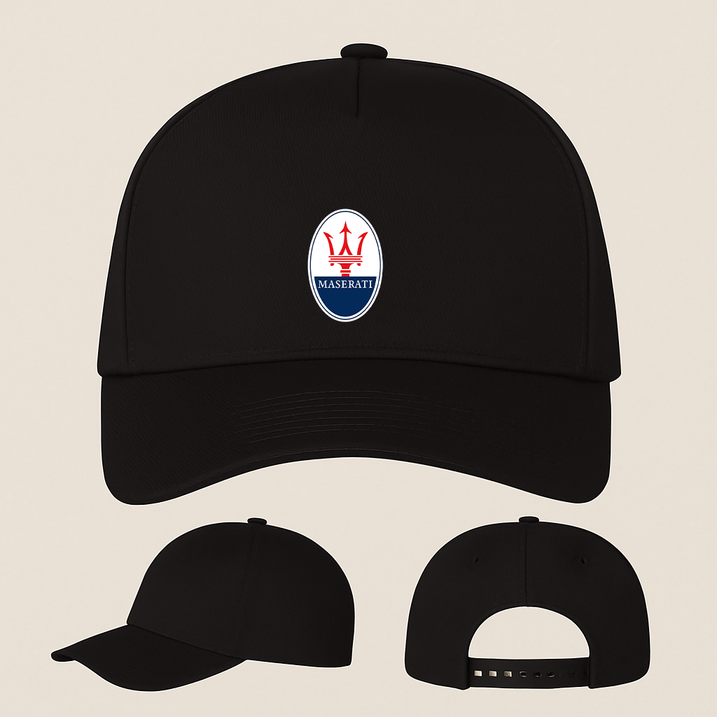 Maserati Car Five Panel Twill Snapback Cap