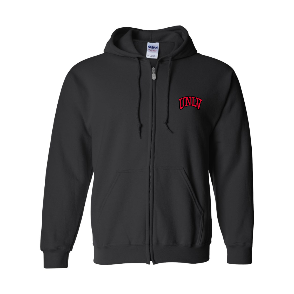 Men's UNLV Rebels JERZEES NuBlend Full-Zip Hooded Sweatshirt